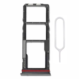 Pour NOKIA C32 Tiroir Double Carte SIM + MicroSD Card Tray Porte Support - NOIR - Photo 1 sur 2