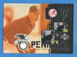 2000 Upper Deck Pennant Driven #PD5 Roger Clemens Yankees - Picture 1 of 1