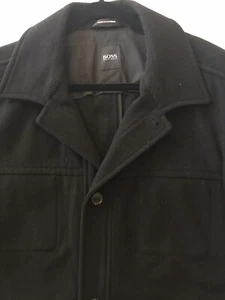 Hugo Boss Tan winter coat cashmere wool size L - Picture 1 of 5