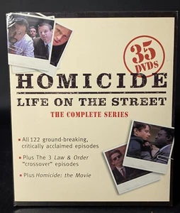 HOMICIDE, LIFE ON THE STREET, 35 DVD COMPLETE SERIES, FACTORY SEALED - Picture 1 of 6