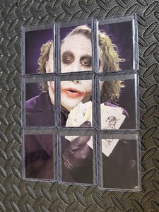 2008 Warner Bros. Dark Knight HEATH LEDGER JOKER Rookie Puzzle Card Sticker Set
