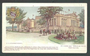 1904 PPC* Ferias Mundiales de San Luis Gobierno de los Estados Unidos Bldg como nuevo - Imagen 1 de 1
