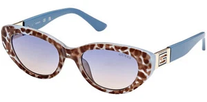 Guess Women's Oval Cat Eye Sunglasses w/ Gradient Lens - GU7849 92W - Picture 1 of 3
