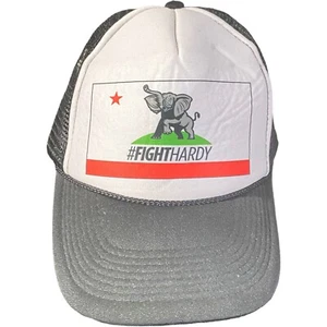 Hashtag FightHardy Truckermütze mit verstellbarem Verschluss Elefant roter Stern schwarz - Bild 1 von 8