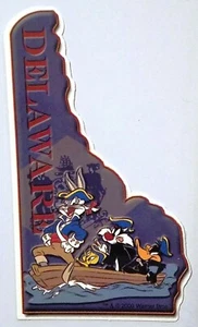 Looney Tunes Bugs Daffy Tweety Sylvester Delaware Aufkleber Vending Decal State DE - Bild 1 von 2