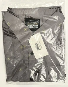Camisa con botones Star Wars Celebration 2019 Chicago talla L nueva con etiquetas bolsa - Imagen 1 de 3