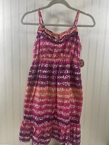 NWT SO girls size 12 sundress adjustable straps pink and purple - Picture 1 of 3
