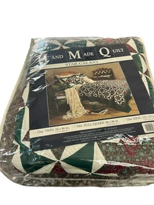 Rare! Open Box Hand Made Quilt Star Galaxy Full Queen Unique Stitch Pattern READ - Picture 1 of 15