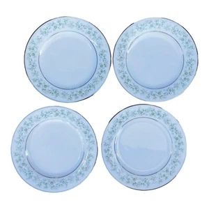 Set of 4 Noritake China Savannah 2031 Bread Dessert Side Plates 6.25" EUC Silver - Picture 1 of 13
