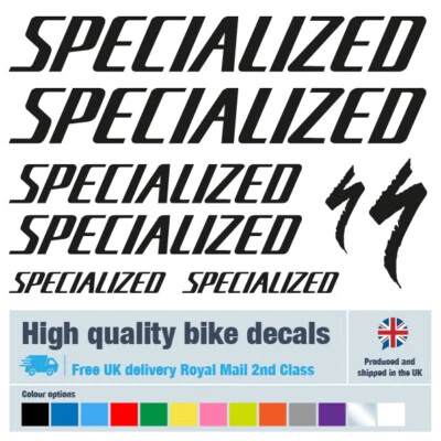 Specialized bike decals labels with free bike protection (23 pack) free delivery - Изображение 1 из 3