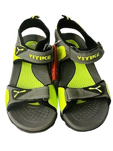 Vitike Hiking Sandals Women’s Size 7, UK Size 38 ~Neon Green & Gray Unisex NWT - Picture 1 of 11