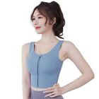 Hgh Support Crop Top Zip Front Racerback Trendy Shirts  Sports