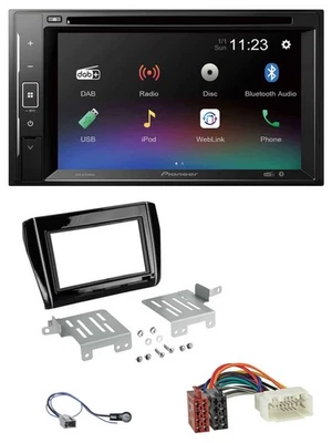Pioneer Bluetooth MP3 USB 2DIN DAB DVD Autoradio für Suzuki Swift ab 17 schwarz - Bild 1 von 4