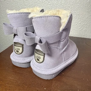 Bearpaw Niñas Angelina Shearling Botas Niño Pequeño Talla 7 Lavanda Púrpura Pull On - Imagen 1 de 8