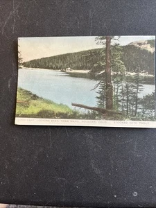 Boulder Colorado Postcard Long Lake Near Ward Trout Fishing Hand Colored - Picture 1 of 5