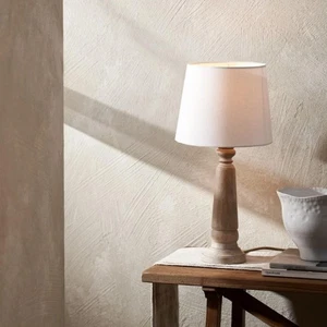 The White Company Elliot Table Lamp Natural Mango Wood Base Lighting Light- - Picture 1 of 9