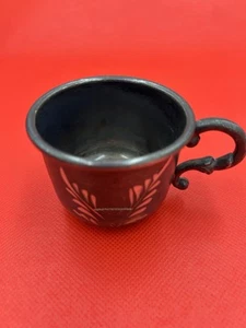 Vintage Black TIN Cup - Picture 1 of 8