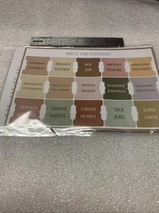 Bible Indexing Tabs, Old & New Testaments Tab Stickers - Picture 1 of 4