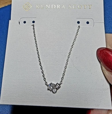 Collar Kendra Scott Henry Corto Tono Plateado - NUEVO Foto 1 de 2