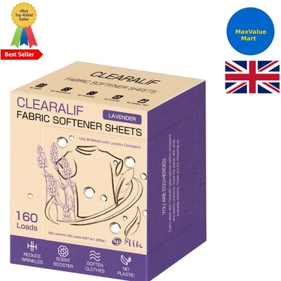 Biodegradable Lavender Softener Sheets - 160 Loads of Static Control & Softness - Image 1 of 4