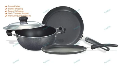 Prestige Omega Select Plus Residue Free Non-Stick Kitchen Set, 3-Piece Black - Image 1 of 4