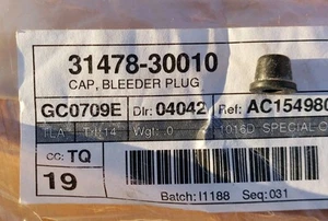 Genuine Toyota Lexus Scion 1992-2020 Brake Bleeder Screw Cap 31478-30010 - Picture 1 of 3