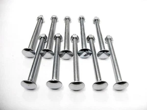 M 6 x 75 cup square bolt with nut zinc plated timber fixings gate hinges door  - Picture 1 of 2