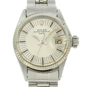 ROLEX 6517 Date Watches SilverDial Stainless Steel Mechanical Automatic Women - Picture 1 of 8