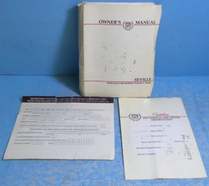 Cadillac Seville 89 1989 manual del propietario - Imagen 1 de 1