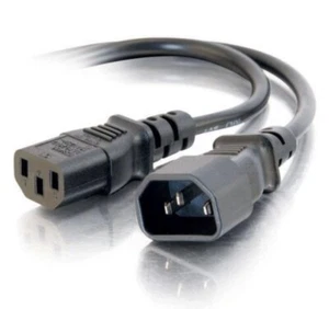 Dell 13FT 250V 12A C13 to C14 Extension Power Cord Cable - Black 0Y086H Y086H - Picture 1 of 4