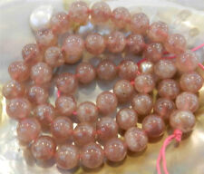 Wholesale 6mm Natural Red Strawberry Crystal Round Loose Beads Gemstone 15"