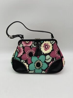 Bolsa de mão floral Isabella Fiore com borlas em excelente estado usado, hobo hippie - Imagem 1 de 4