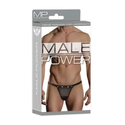 MALE POWER RIP OFF STUDDED THONG MENS UNDERWEAR - Image 1 of 4
