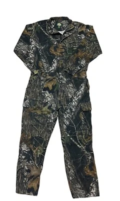 Vintage Cabelas Realtree Camo Overalls Mens Large Tall USA Made Woodland - Image 1 of 4