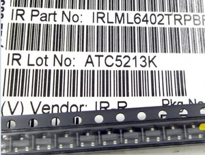 10 STCK. IRLML6402 IRLML6402TRPBF IR MOSFET P-CH 20 V 3,7A SOT-23 NEU - Bild 1 von 1
