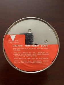 Cuisinart DLC-844TX 4mm Standard Slicing Disc Cuisinart Pro Custom 11 DLC-8SY - Picture 1 of 7