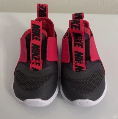 Nike Flex Runner (TD) Medium Ash/Black/Red Toddler Boy's Slip On Shoes Size 4 C - Image 1 of 4