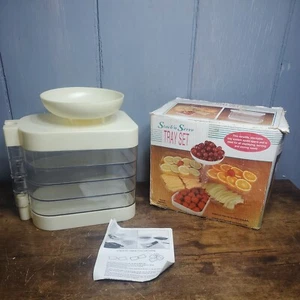 Vintage 1997 Chadwick Miller Inc. Stack n Serve Tray Set - Picture 1 of 5
