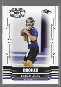 Derek Anderson 2005 Donruss Throwback Threads Rookie #189 /999 Ravens Numbered - Picture 1 of 2