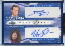 2023 Leaf Decadence Pop Century Josh Brolin & Hayley Atwell Framed Dual Auto 4/8
