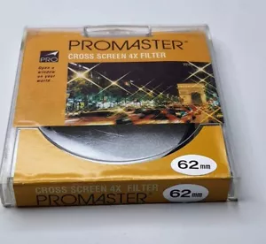 Pro 62mm CS 4x Cross Screen Star Effect Glass Lens Filter Japan 62 mm P-62CS-GB - Picture 1 of 7