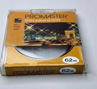 Pro 62mm CS 4x Cross Screen Star Effect Glass Lens Filter Japan 62 mm P-62CS-GB - Image 1 of 4