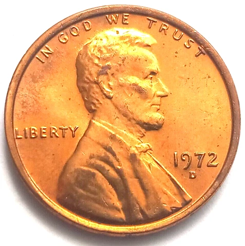 1972-D DDO Memorial Cent Error Coin 1c Double Die Cover