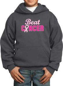 Buy Cool Shirts Kids Breast Cancer Hoodie Beat Cancer - Picture 1 of 6