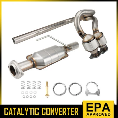 EPA Approved Front Catalytic Converters for 2004 2005 2006 Jeep Wrangler 4.0L - Image 1 of 4