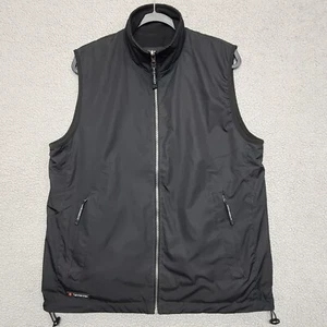 Stormtech Vest Mens M Black Performance Reversible Fleece Lined Full Zip Golf - Picture 1 of 7