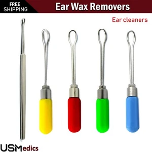 Earwax Removal Spoon Ear Wax Remover Cleaner Ear Cleaning Tools Curette Earpick - Picture 1 of 4