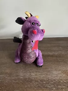 Ganz Webkinz Emperor Dragon Plush Stuffed Toy Purple Black HM178 No Code 8 Inch - Picture 1 of 5