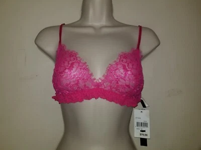 Bralette Hanky Panky After Midnight talla mediana rosa encaje nuevo con etiquetas Foto 1 de 4