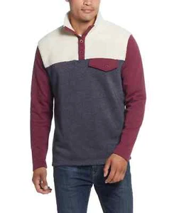 NWT WEATHERPROOF Men's Knit and Sherpa Mixed Pullover Sweater Sz XL - Picture 1 of 3
